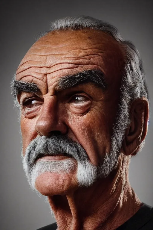 Image similar to 📷 sean connery is corn, made of food, head portrait, dynamic lighting, 4 k