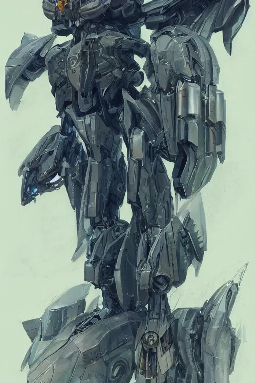 Image similar to very symmetrical!! full body illustrations of mecha, pen and ink, moderately detailed, by james gurney, by greg rutkowski, concept art, moth wing, bird feathers, spread wing, artstation, deviantart, pinterest, unreal engine