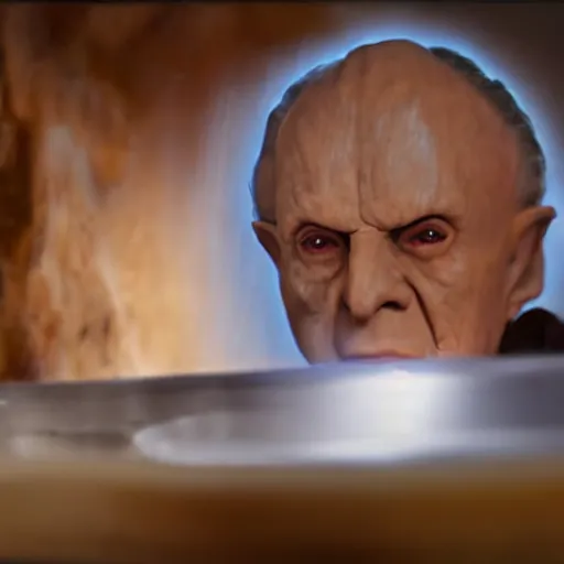 Prompt: A still of Emperor Palpatine making a pizza in Masterchef, 4k, photograph, ultra realistic, highly detailed, professional lighting