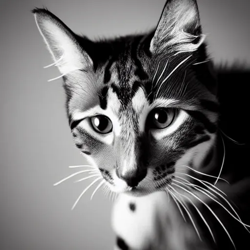 Image similar to a feline cow - cat - hybrid, animal photography