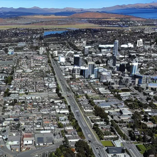 Prompt: christchurch 5 0 years into the future