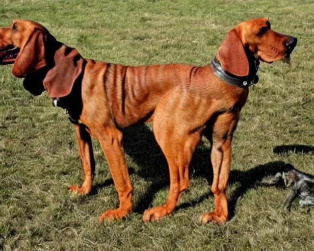 Prompt: a bloodhound as The Hound in Game of Thrones