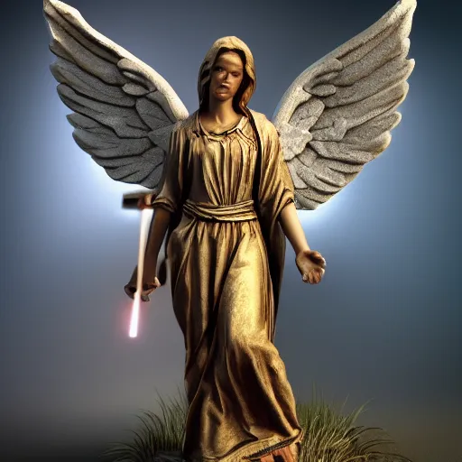 Image similar to biblically accurate angel highly detailed, dramatic lighting, cinematic, 4k