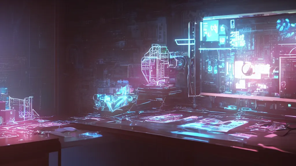 Image similar to a cyberpunk music box, white balance, hyperdimensional, 8 k, rim lighting, led, lumen global illumination, opaque, glowing, rubber, ray tracing reflections