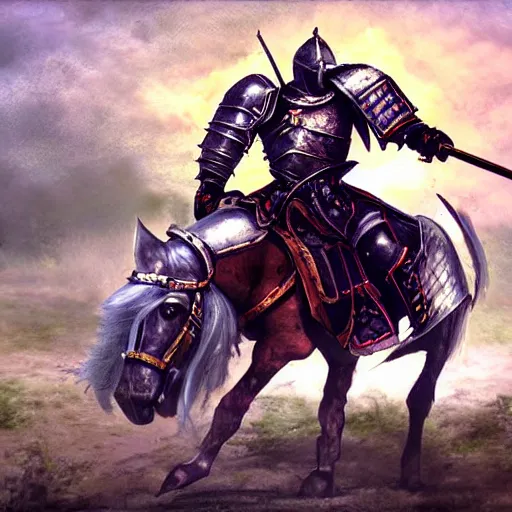 Prompt: full plate knight warhammer training painting cg