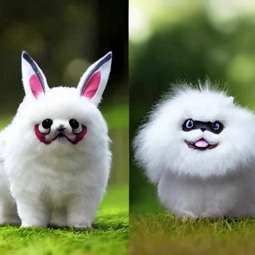 Image similar to real life Pokemon, fluffy, realistic