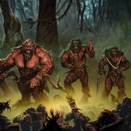 A Ultra Detail Picture Portrait Of A Horde Of Orcs | Stable Diffusion ...