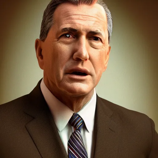 Image similar to film still photo portrait of a politician in the united states in the year 2 0 6 9, realistic, hyperrealistic, 8 k resolution, hd quality, very detailed, highly detailed, intricate details, real life, real world, trending on artstation, digital art, really realistic, very realistic, headshot, head in frame, photograph, portrait