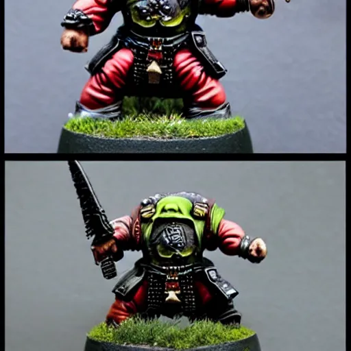 Prompt: danny devito painted wargaming miniature, warhammer 4 0 k, higly detailed, 4 k