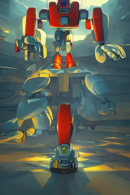 Image similar to metabots medabots medarotto medarot robot minimalist comics, behance hd by jesper ejsing, by rhads, makoto shinkai and lois van baarle, ilya kuvshinov, rossdraws global illumination ray tracing hdr radiating a glowing aura