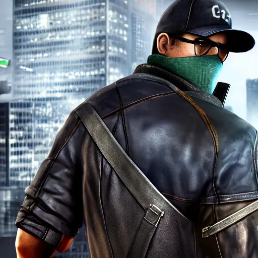 Prompt: watch dogs game realistic potrait, canon