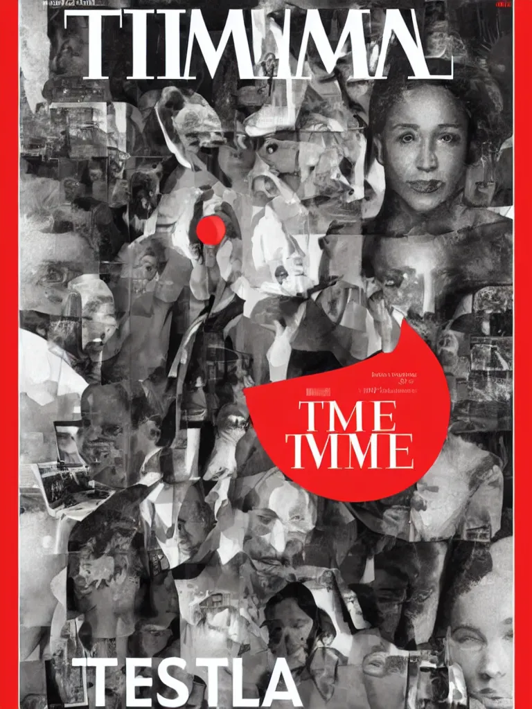 Prompt: computer vision on the cover of time magazine, stylized