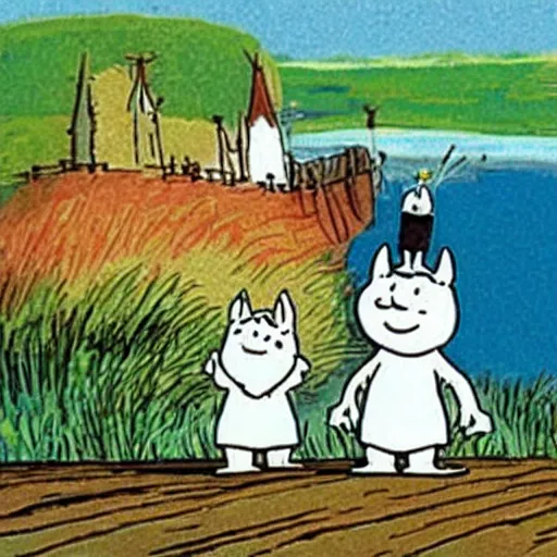 Image similar to The Moomins