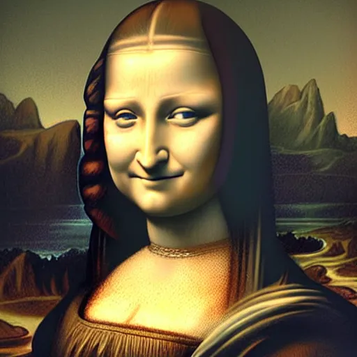 Prompt: Monalisa with a Husky face , 4k , highly detailed, cinematic lightening, atmospheric ,by artgerm; wayne reynolds art station; cinematic quality character render; low angle; ultra high quality model; production quality cinema model