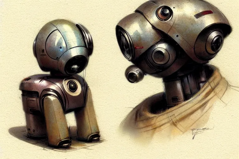 Prompt: ( ( ( ( ( 1 9 5 0 s retro future robot puppy. muted colors. ) ) ) ) ) by jean - baptiste monge!!!!!!!!!!!!!!!!!!!!!!!!!!!!!!