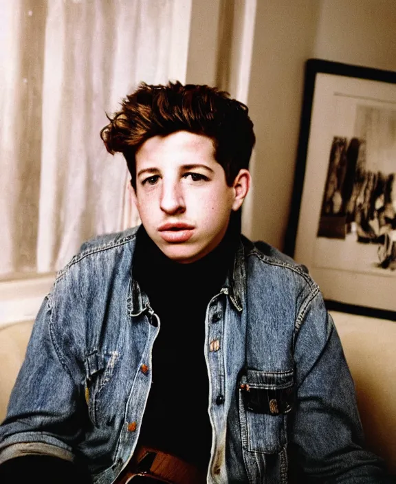 Prompt: portrait of charlie puth photographed by nan goldin