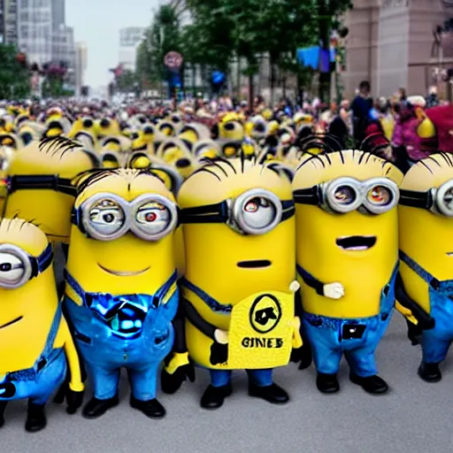 minion labor strike protest | Stable Diffusion | OpenArt