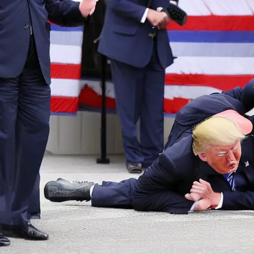 Image similar to Donald trump getting shot by the FBI