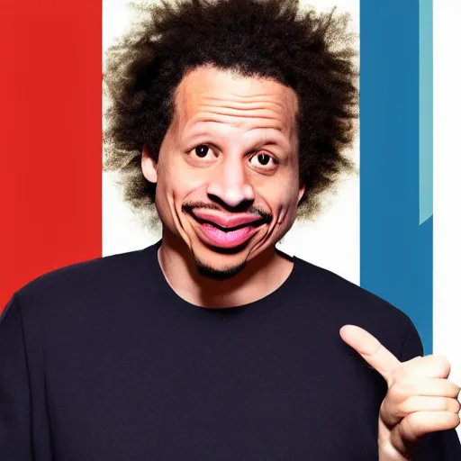 Prompt: eric andre's head and face on the body of a fat walrus