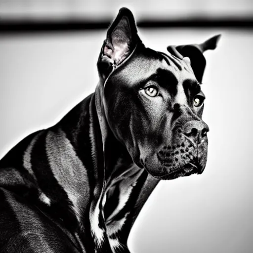 Image similar to a feline great dane - cat - hybrid, animal photography