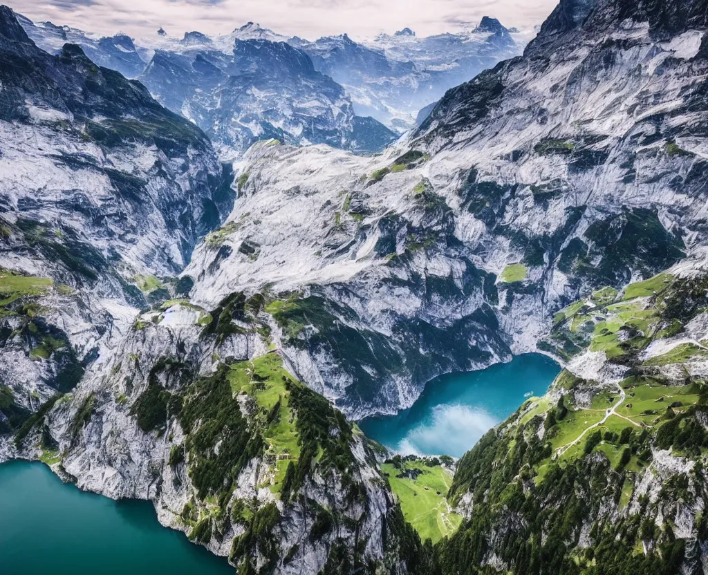 Image similar to Amazing Switzerland Landscape that are out of this world 8k