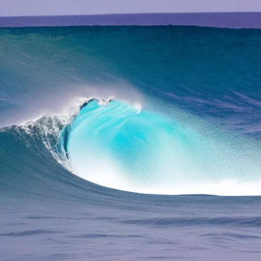 Prompt: diagram of a giant wave at teahupo'o