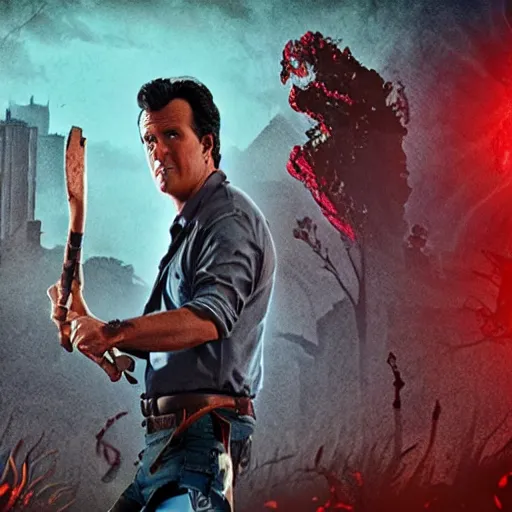 Image similar to ash vs the evil dead