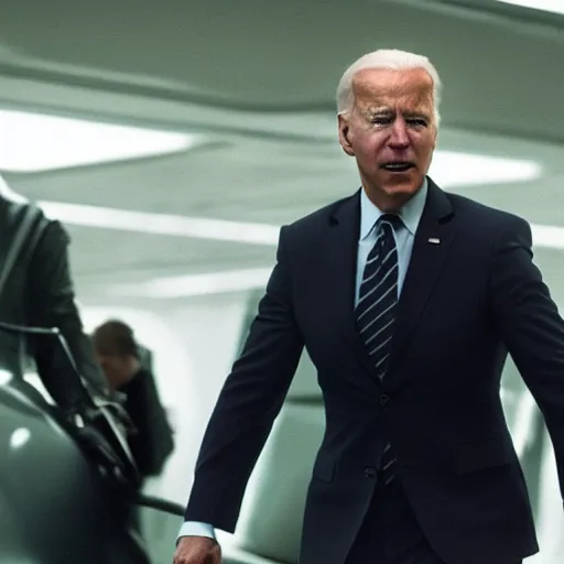 Prompt: joe biden as tom cruise in mission impossible