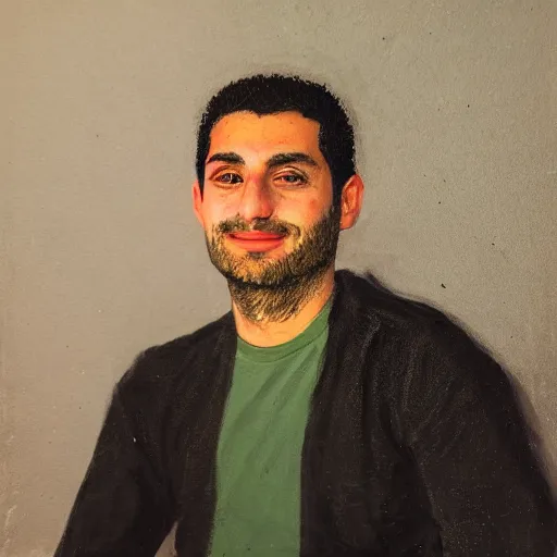 Prompt: a portrait of Remi Malek.