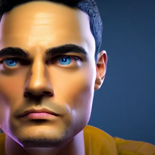 Image similar to photographic portrait of god with the head of ben shapiro, highly detailed, raytracing, octane render, trending on artstation, flickr