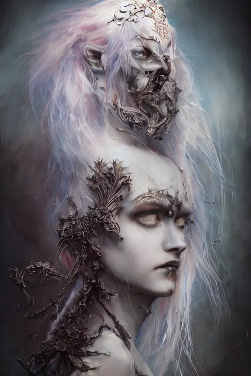 Image similar to beautiful stygian strange detailed an entire full-body victorian a blue eyed, blonde haired crowned queen of summer with light elvish overtones by Emil Melmoth, Zdzislaw Beksinski, Craig Mullins, yoji shinkawa ,cross, artstation, pete morbacher, hyper detailed, very detailed, artstation, rendering by octane, unreal engine, forest background.