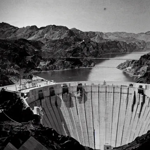 Prompt: aftermath of the atomic bombing of hoover dam