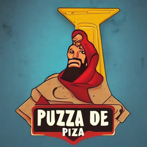 Prompt: jesus is a pizza super hero, epic, cinematic, digital art, trending on artstation