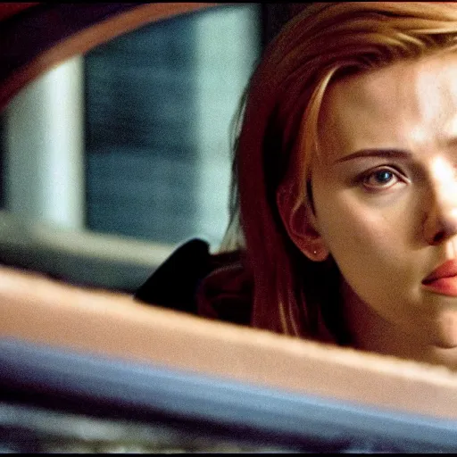 Prompt: a still of Scarlett Johansson in eXistenZ (1999)