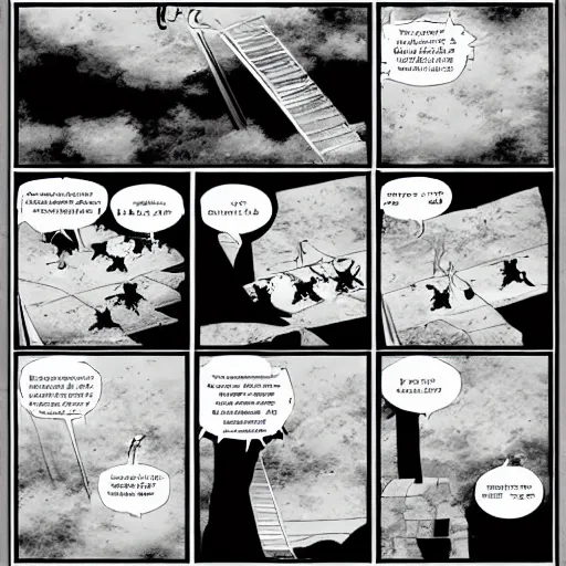Image similar to the process of creating the universe, manga - style page