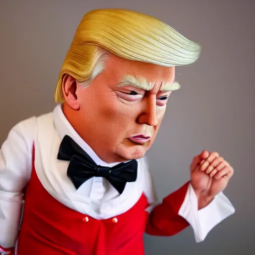 Prompt: cute donald trump wearing a maid outfit, realistic, photography, 8 k, award winning, kawaii