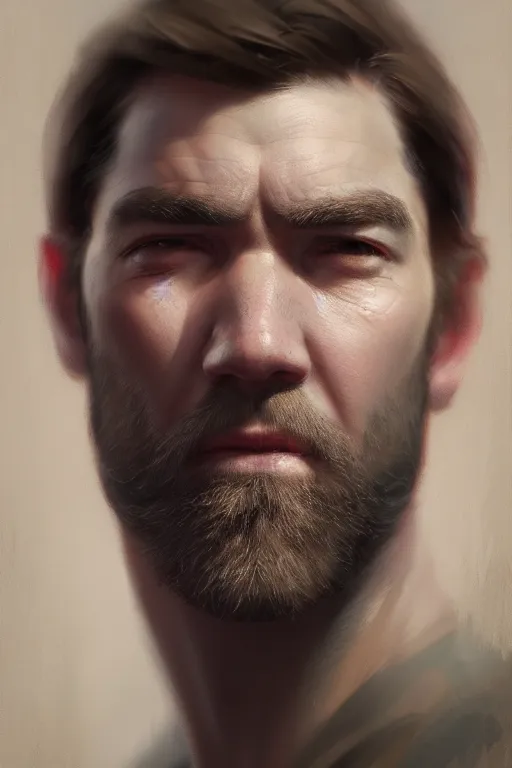 Prompt: ultra detailed close up facial portrait of antony starr, extremely detailed digital painting, in the style of fenghua zhong and ruan jia and jeremy lipking and peter mohrbacher, mystical colors, rim light, beautiful lighting, 8 k, stunning scene, raytracing, octane, trending on artstation