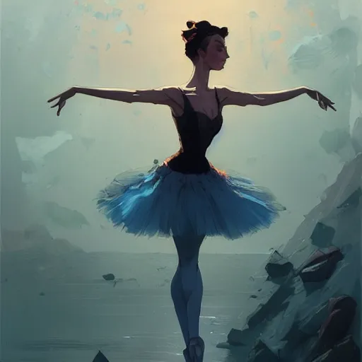 Image similar to ballerina overwhelmed with floating thoughts behance hd artstation by jesper ejsing, by rhads, makoto shinkai and lois van baarle, ilya kuvshinov, ossdraws, that looks like it is from borderlands and by feng zhu and loish and laurie greasley, victo ngai, andreas rocha