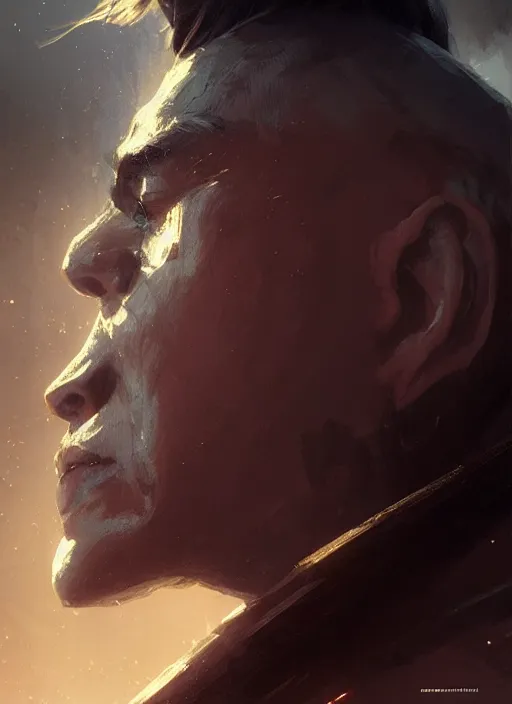 Image similar to portrait of a Among Us character, dramatic lighting, cinematic, establishing shot, extremely high detail, cinematic lighting, by Yoshitaka Amano, Ruan Jia, Kentaro Miura, Artgerm, post processed, concept art, artstation, style by eddie mendoza, raphael lacoste, alex ross