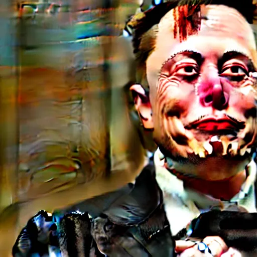 Image similar to homunculus elon musk pickled in a jar