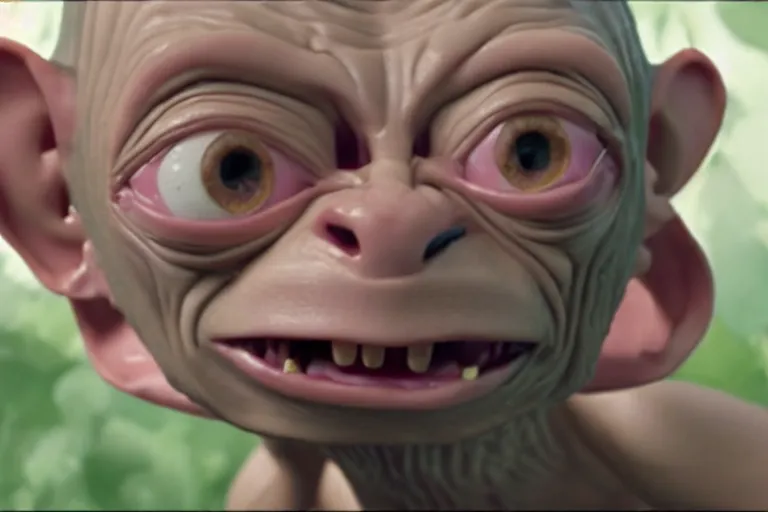 Image similar to still frame of gollum in barbie, by Jaap Buitendijk