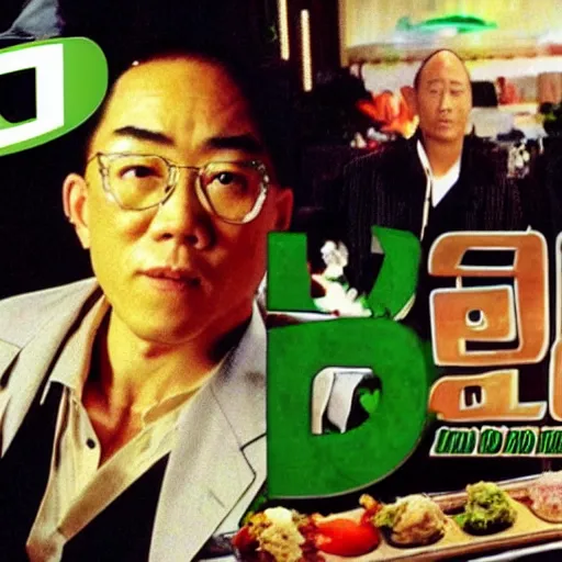 Image similar to Jet Li cannabis mukbang iron chef 1996 DVD rip