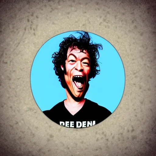 Prompt: dean ween guitar face, enormous mouth 1 meter in diameter