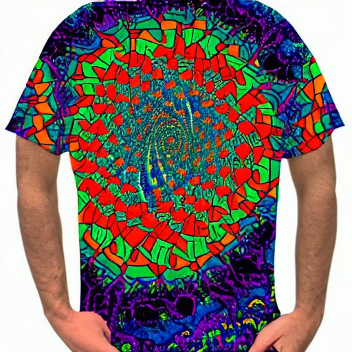 Image similar to trippy t - shirt design
