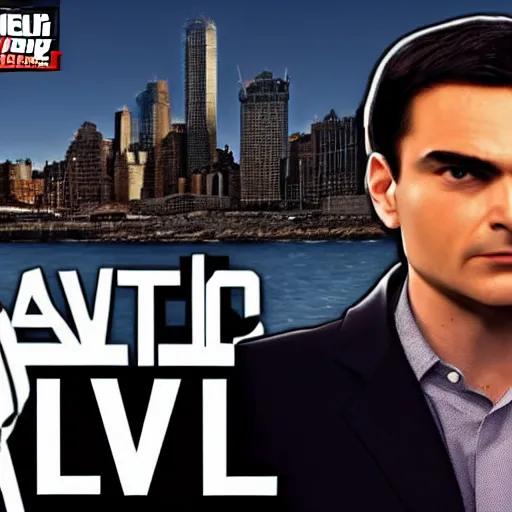 Prompt: ben shapiro gta iv loading screen