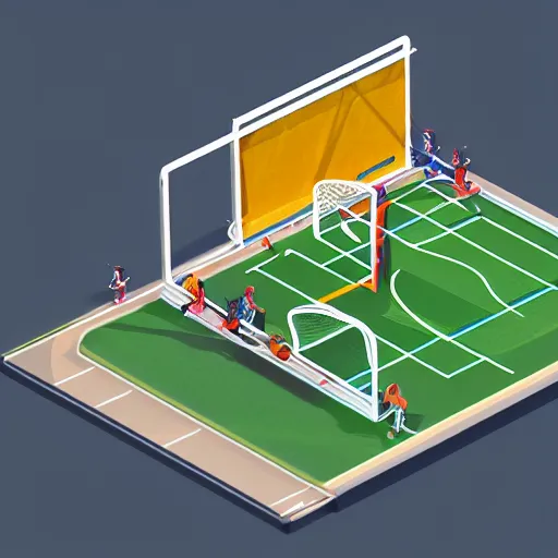 Prompt: isometric soccer lootbox, isometric, 3 d, octane, game, artstation