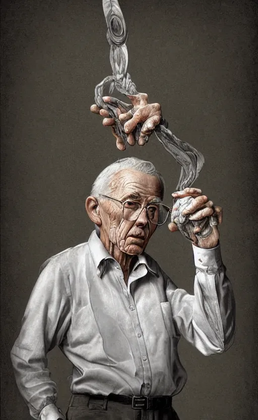 Image similar to old man doing hard work do what we can then leave it to god nonfiction elegant highly detailed digital painting 8 k uhd highly consistent object intricate sharp focus illustration highly anatomy form with delete duplication rendered by octane baroque art by robin eley paul lung samuel silva