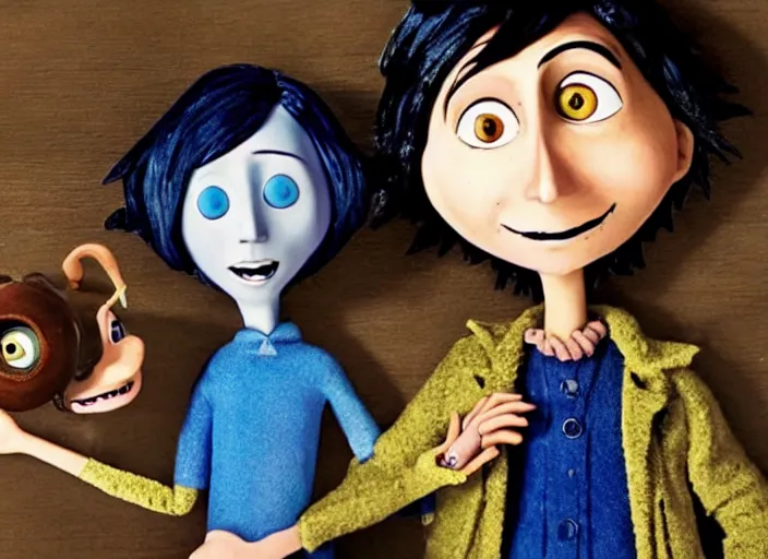 Image similar to a very high resolution image from a new movie. stop motion. coraline. directed by wes anderson