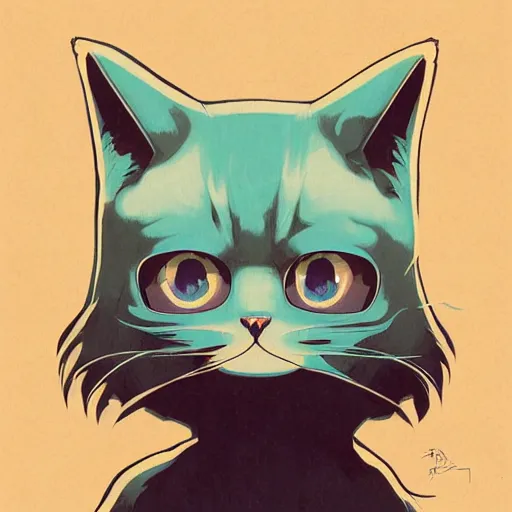 Image similar to delirium anime cat face portrait by petros afshar, tom whalen, laurie greasley, by greg rutkowski