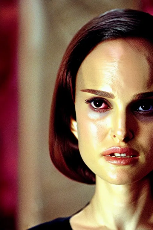 Prompt: Natalie Portman in fallen angel from wong kar wai